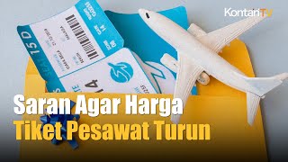 2 Cara Agar Harga Tiket Pesawat Turun  Kontan News [upl. by Cho206]