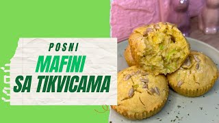 Posni mafini sa tikvicama RECEPT [upl. by Kryska]