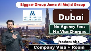 Juma Al Majid Group Jobs In Dubai with Free Visa  Room jobsindubai dubaijobs [upl. by Gitt]