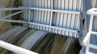 Garrison Dam spillway gates open [upl. by Terzas]