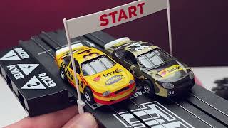 Auto World Full Throttle Slot Car Set  LOVES EXCLUSIVE [upl. by Eissirhc233]