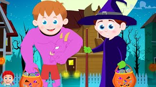 Trick or Treat Song  More Halloween Music amp Cartoon Videos for KIds [upl. by Hessney]