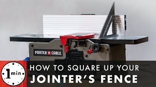 Jointer Fence Adjustment [upl. by Ivatts]