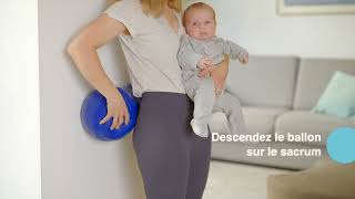 La ballon cacahuète physiomat 25 cm avec bébé [upl. by Sillek]