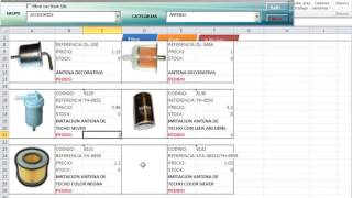 Filtrado avanzado con imagenes en Excel y Access  Sistema de Pedidos [upl. by Adnaluy]