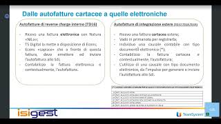 Webinar  Le Autofatture Elettroniche a partire dal 01072022 [upl. by Ahtamas]