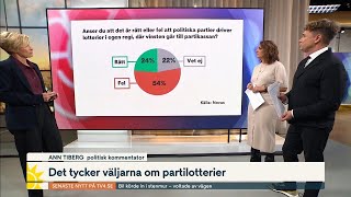 Det tycker väljarna om partilotterier  Nyhetsmorgon  TV4 amp TV4 Play [upl. by Ayenat]