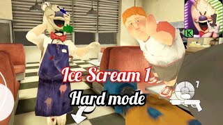 Ice Scream 1 HARD mode full gameplay 🍦 [upl. by Eliga641]