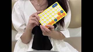 MIPOW X Miffy Slim Bluetooth Folding Keyboard w Cute Miffy Pouch Super Slim 35mm Nijntje ミッフィー [upl. by Norraf]