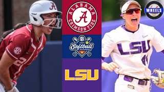 9 Alabama vs 8 LSU CRAZY  SEC Tournament Elimination Game  2024 College Softball Highlights [upl. by Hamaso]