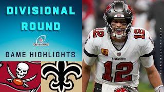 Buccaneers vs Saints Divisional Round Highlights  NFL 2020 Playoffs [upl. by Bellamy]