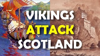 The Viking Siege of Dumbarton Rock 870 AD  Viking Invasion of Scotland [upl. by Macdonald434]