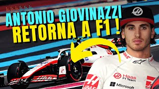 URGENTE HAAS CONFIRMA ANTONIO GIOVINAZZI PARA PILOTAR EM DOIS TREINOS  FORMULA 1 [upl. by Spear]