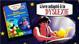 Présentation et lecture dun livre spécial DYSLEXIE  Aladdin [upl. by Adala388]