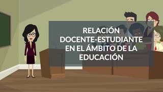 Relacion Docente Estudiante en la Educacion [upl. by Otsirave250]