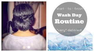 Wash Day Routine  very detailed [upl. by Vinita984]