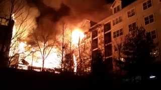 FULL COVERAGE OF THE EDGEWATER NJ AVALON BAY FIRE 2014 [upl. by Yahsed293]