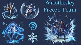 Wriothesley Spiral Abyss Floor 12 Freeze Team [upl. by Fein421]