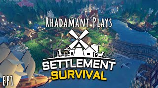 Settlement Survival  Tutorial Lets Play EP1 Extreme Difficulty [upl. by Cari]