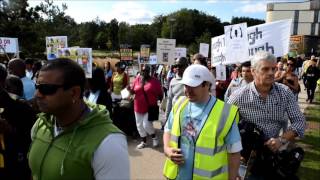 Dalian Atkinson march held in Telford [upl. by Dael]