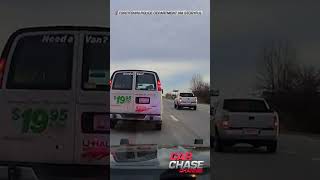 Police car overturns in highspeed chase of stolen UHaul  Car Chase Channel [upl. by Arjun935]