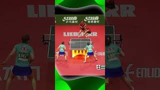 Backspin Defense vs Forehand Loop 탁구 卓球 sports pingpong worldtabletennis shorts [upl. by Atinnek284]