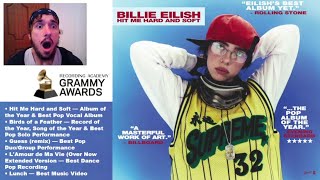 Billie Eilish 2025 GRAMMYs submissions [upl. by Ruberta]