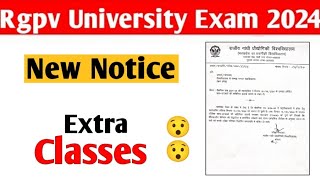 Rgpv latest update 😯  Rgpv new notice extra classes related [upl. by Krusche]