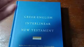 Bible Review Greek English Interlinear New Testament Bible CSB [upl. by Ute61]