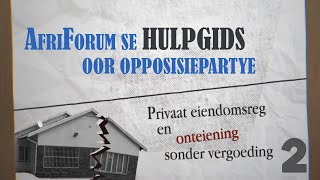 Privaat eiendomsreg en onteiening sonder vergoeding  Opposisiepartyehulpgids [upl. by Icyak]