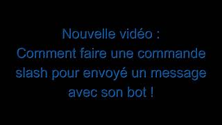 Commande slash pour envoyer un message avec son bot   Autocode AutoCode ferme le 260424 [upl. by Engelhart]