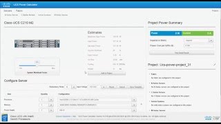 Cisco UCS Power Calculator  How to create a project [upl. by Sev]