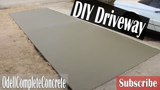 How to pour a Concrete Driveway Addition For Beginners DIY [upl. by Adalie]