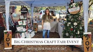 Big Christmas Craft Fair  Setting Up at the Event  How Did It Go [upl. by Ellynn]