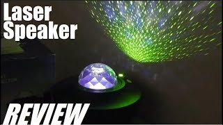 REVIEW Star Laser Ocean Wave Light Projector Speaker Bluetooth  WiFi [upl. by Weywadt457]