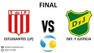 ESTUDIANTES LP vs DEFENSA Y JUSTICIA FINAL COPA ARGENTINA [upl. by Anilatsyrc]