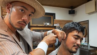 💈ASMR 100YearOld Japanese Barbershop Sleep Inducing Intense Tap Massage  Yamaguchi Barber [upl. by Geaghan]