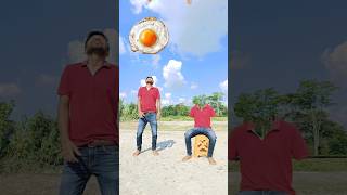 Matching twin brotherr flying body parts vs Eating candy egg amp Catching brown catt funny video😂😀 [upl. by Hpesojnhoj545]