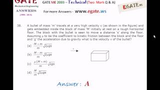 Solutions to GATE 2003 Mechanical Engineering paper Total 90 Questions with Answers [upl. by Ause]