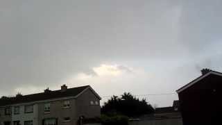 Thunderstorm in Waterford City Ireland Part 2 17 May 2013 [upl. by Draillih]