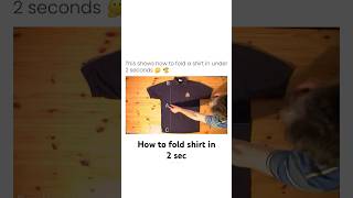 How to fold shirt in 2 sec lifehack failedmoments lifehacksathome [upl. by Nuarb]