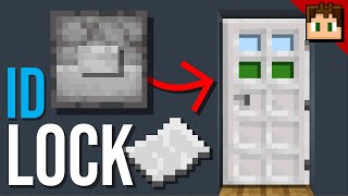 How To Build a SIMPLE ID LOCK Minecraft Bedrock 121 Tutorial [upl. by Oedama]