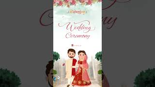 Get customised Caricature for Wedding Invitation Comment for price amp order💌 youtubeshorts [upl. by Ecadnac]