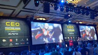 CEO 2021 BlazBlue Rollback Announcement  Baiken Reveal Crowd Reaction [upl. by Arikaahs10]