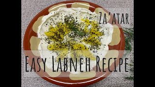 Labneh Easy Homemade Labneh Recipe Labneh with Zaatar or Dry Mint  Food With Nutrient Density [upl. by Turner]