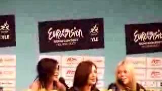 Серебро Катюша Eurovision 2007 press conference Helsinki [upl. by Ellennaj588]