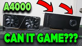 💢RTX A4000 VS RTX 3070  CAN IT PLAY GAMES💢 [upl. by Wolfgang]