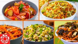 5 легких салатов на Каждый День Вкусные и Простые рецепты [upl. by Leff]