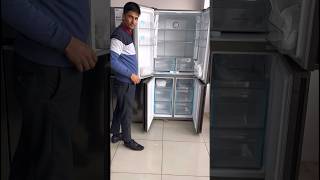 Haier side by side French door refrigeratorhaierrefrigeratorfridgerefrigeratorshortvideoprice [upl. by Ynoyrb]