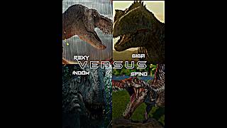 Rexy vs Indom vs Giga vs Spino Writing Wise [upl. by Atiekahs]